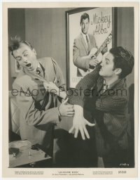 1f2348 JAILHOUSE ROCK 8x10.25 still 1957 Elvis Presley beating up guy in record office!