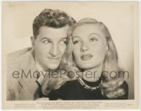 1f2378 OUT OF THIS WORLD 8x10.25 still 1945 great c/us of Eddie Bracken with gorgeous Veronica Lake!