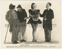 1f2386 ROOM SERVICE 8x10.25 still 1938 Groucho, Chico & Harpo Marx with sexy Anne Miller!