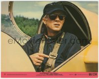 1f2397 THOMAS CROWN AFFAIR 8x10 mini LC #3 1968 great close up of Steve McQueen in glider cockpit!