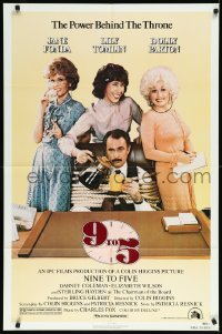 1f0896 9 TO 5 1sh 1980 Dolly Parton, Jane Fonda & Lily Tomlin w/tied up Dabney Coleman!