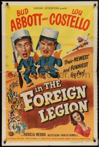 1f0897 ABBOTT & COSTELLO IN THE FOREIGN LEGION 1sh 1950 great art of Bud & Lou as Legionnaires!