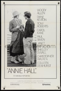 1f0912 ANNIE HALL 1sh 1977 full-length Woody Allen & Diane Keaton in a nervous romance!