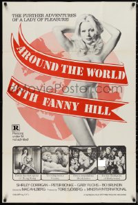 1f0915 AROUND THE WORLD WITH FANNY HILL 1sh 1974 sexy Shirley Corrigan, a lady of pleasure!