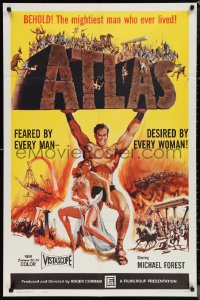 1f0917 ATLAS 1sh 1961 sexy Barboura Morris, mightiest gladiator Michael Forest!