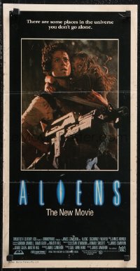 1f1634 ALIENS Aust daybill 1986 there are some places in the universe you don't go alone!