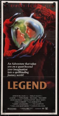 1f1672 LEGEND Aust daybill 1985 Tom Cruise, Mia Sara, Ridley Scott, cool fantasy artwork by Alvin!