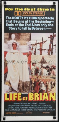 1f1674 LIFE OF BRIAN Aust daybill R1980s Monty Python, Graham Chapman in the title role!