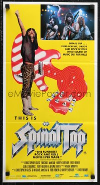 1f1696 THIS IS SPINAL TAP Aust daybill 1985 Rob Reiner rock & roll cult classic, different image!