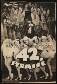 1f2199 42nd STREET Austrian program 1934 Dick Powell, Ginger Rogers, Bebe Daniels, Keeler, Baxter