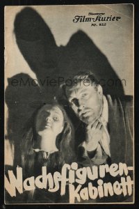 1f2205 MYSTERY OF THE WAX MUSEUM Austrian program 1934 Lionel Atwill, Fay Wray, different images!