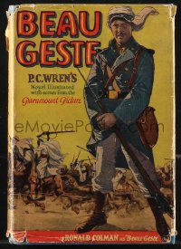 1f2253 BEAU GESTE Grosset & Dunlap movie edition hardcover book 1926 Ronald Colman, P.C. Wren novel!