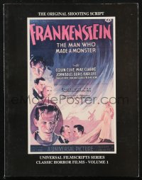 1f0199 FRANKENSTEIN softcover book 1989 the original shooting script with photos from the movie!