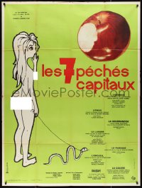 1f1264 7 CAPITAL SINS French 1p 1962 Jean-Pierre Cassel, a French souffle... a bit risque!