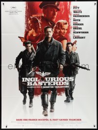 1f1303 INGLOURIOUS BASTERDS French 1p 2009 directed by Quentin Tarantino, Nazi-killer Brad Pitt!