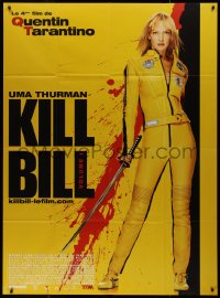 1f1304 KILL BILL: VOL. 1 French 1p 2003 Quentin Tarantino, full-length Uma Thurman with katana!