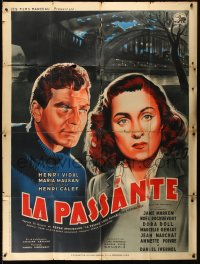 1f1323 PASSERBY French 1p 1951 Henri Calef's La Passante, great art of Vidal & Mauban!