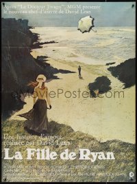 1f1328 RYAN'S DAUGHTER French 1p 1970 David Lean WWI epic, Lesser art of Sarah Miles on beach!