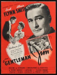 1f1794 GENTLEMAN JIM French pressbook 1948 boxer Errol Flynn, Alexis Smith, Walsh, posters shown!