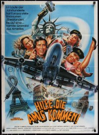 1f1768 NATIONAL LAMPOON'S EUROPEAN VACATION German 1986 Chevy Chase, wacky fantasy art by Vallejo!