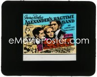 1f2138 ALEXANDER'S RAGTIME BAND glass slide 1938 Tyrone Power, Alice Faye, Don Ameche, Irving Berlin