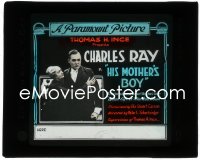 1f2169 HIS MOTHER'S BOY glass slide 1917 Charles Ray in a picturization of Rupert Hughes' story!