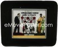 1f2181 POKER FACES glass slide 1926 Edward Everett Horton hires Laura La Plante to pose as his wife!