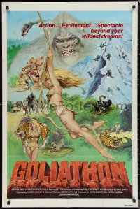 1f1033 GOLIATHON 1sh 1980 Xing xing wang, sexy artwork of female tarzan!