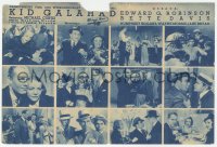 1f0304 KID GALAHAD Polish herald 1937 Humphrey Bogart, Edward G. Robinson, Bette Davis, Curtiz, rare!