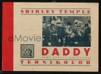 1f0315 LITTLE PRINCESS Yugoslavian herald 1950s Shirley Temple, re-titled Daddy, different & rare!