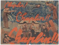 1f0307 MODERN TIMES Uruguayan herald 1936 classic Charlie Chaplin comedy, different montage, rare!