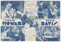 1f0308 PETRIFIED FOREST Uruguayan herald 1936 Leslie Howard, Bette Davis, Humphrey Bogart shown!