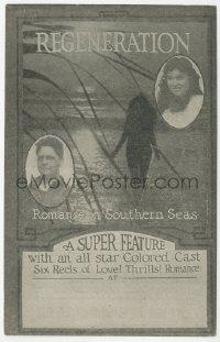 1f0291 REGENERATION herald 1923 colored beauty Stella Mayo romance at sea, all colored cast!