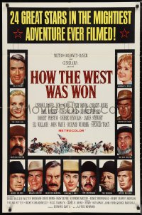 1f1046 HOW THE WEST WAS WON 1sh 1964 John Ford, 24 great stars in mightiest adventure!