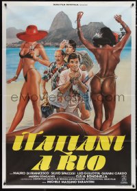 1f1394 ITALIANI A RIO Italian 1p 1987 sexy Enzo Sciotti art of Italians In Rio, ultra rare!