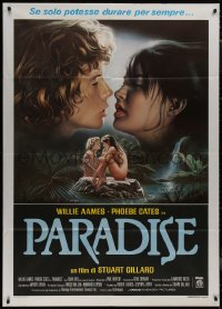 1f1416 PARADISE Italian 1p 1982 naked Phoebe Cates, Willie Aames, different sexy art by Sciotti!