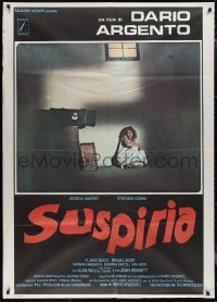 1f1433 SUSPIRIA Italian 1p 1977 classic Dario Argento horror, Stefania Casini, red title style!