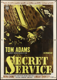 1f1454 2nd BEST SECRET AGENT Italian 2p 1965 art of Tom Adams in English spy spoof, Secret Service!