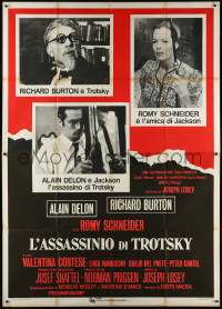 1f1465 ASSASSINATION OF TROTSKY Italian 2p 1972 Richard Burton, Alain Delon, Joseph Losey!