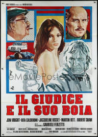 1f1500 END OF THE GAME Italian 2p 1975 Martin Ritt, Jon Voight, different Tino Avelli art, rare!