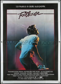 1f1505 FOOTLOOSE Italian 2p 1984 teenage dancer Kevin Bacon has the music on his side!