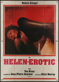 1f1516 HELENA Italian 2p R1980 art of near-naked Valerie Boisgel in throes of passion, Helen-Erotic