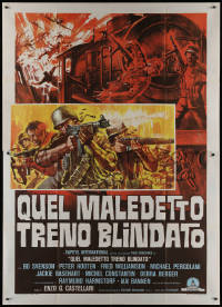 1f1529 INGLORIOUS BASTARDS Italian 2p 1978 cool different art of Bo Svenson in World War II!