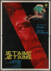 1f1530 JE T'AIME JE T'AIME Italian 2p 1969 Alain Resnais time travel sci-fi, cool different art!