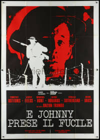 1f1531 JOHNNY GOT HIS GUN Italian 2p 1974 Timothy Bottoms, from Dalton Trumbo novel, different art!