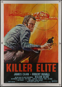 1f1533 KILLER ELITE Italian 2p 1976 Ciriello art of James Caan w/ gun, directed by Sam Peckinpah!