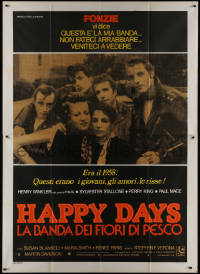 1f1545 LORDS OF FLATBUSH Italian 2p 1979 Happy Days, Fonzie, Rocky, & Perry with girls, different!