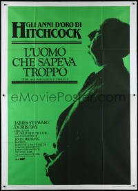 1f1548 MAN WHO KNEW TOO MUCH Italian 2p R1983 directed by Alfred Hitchcock, James Stewart & Doris Day!