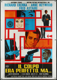 1f1553 MIDAS RUN Italian 2p 1969 Fred Astaire, Richard Crenna, Anne Heywood, different Avelli art!