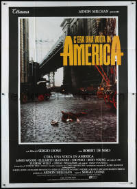 1f1567 ONCE UPON A TIME IN AMERICA Italian 2p 1984 Robert De Niro, James Woods, Sergio Leone!